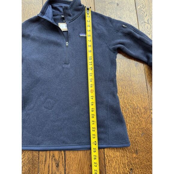 Patagonia Women's Better Sweater 1/4 Zip Pullover New Navy Small NWT $139 Org. - Picture 4 of 5